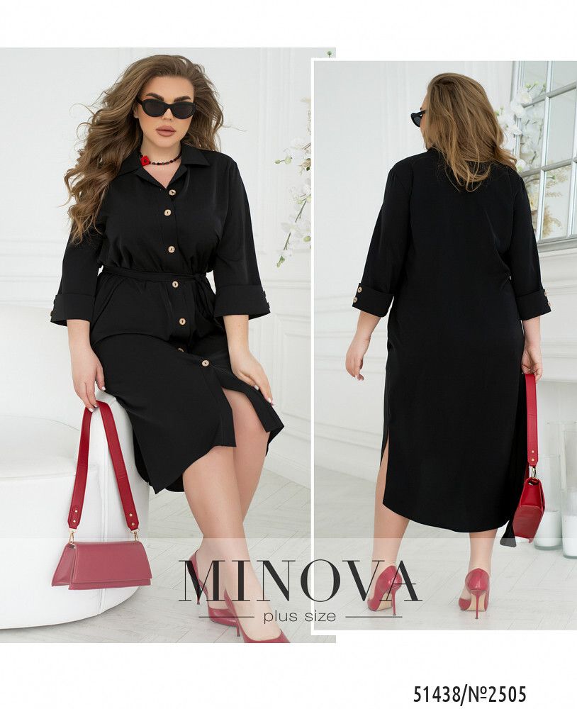 Платье 2505-черный Minova Платье 2505-черный Minova