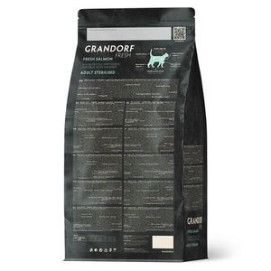 Сухой корм GRANDORF Fresh Cat STERILISED Salmon&Sweet Potato для стерилизованных кошек из свежего лосося с бататом