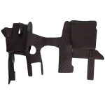 Ковры 3D SHACMAN X3000 (экокожа, черный, красная строчка)
