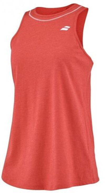 Женский топ теннисный Babolat Exercise Cotton Tank Women - poppy red heather