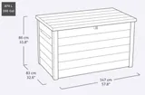 Keter Сундук Деко 870л (Deco deck 870 L Walnut) темно-коричневый — фото 3