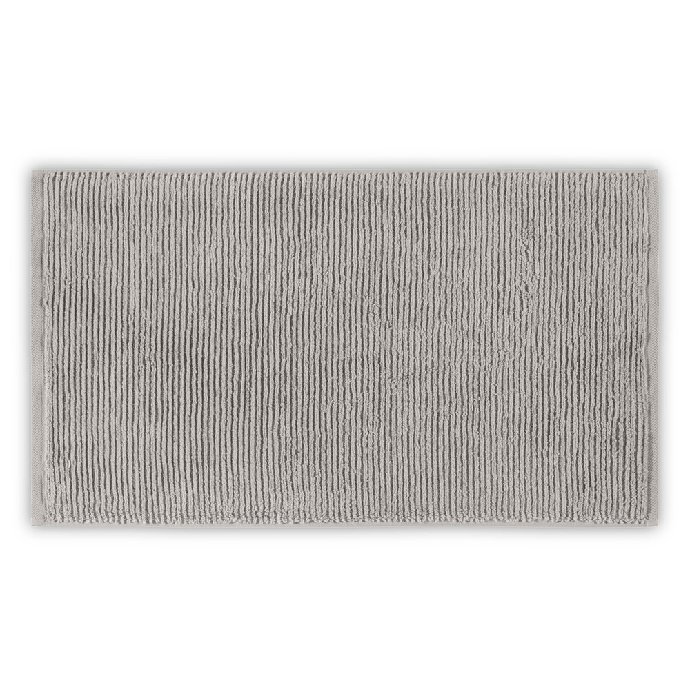 Полотенце 30x40 L'appartement Slim Ribbed fog серое