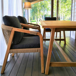 Обеденная группа Ideal Patio ЛЕОНОРЕН каркас тик, стол тик 180