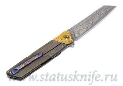 Нож Чебуркова Кастом Дракон Дамаск и Мокумефотография - 4