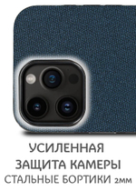 Дизайнерский чехол для IPHONE 14 PRO MAX с мягкой тканевой поверхностью