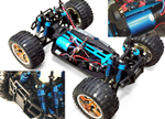 Радиоуправляемый монстр 94111PRO-88072 HSP Brontosaurus PRO 4WD RTR масштаб 1:10 2.4G , цвет пламя