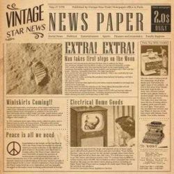 Термолист "Vintage" 30*30 см для сервировки металлических корзинок, коричневый, 1000л/ко