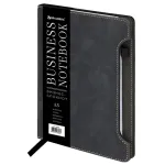 Записная книжка А5, 80л, обл. твёрдая, софт-тач, держатель для ручки, Brauberg Perfect