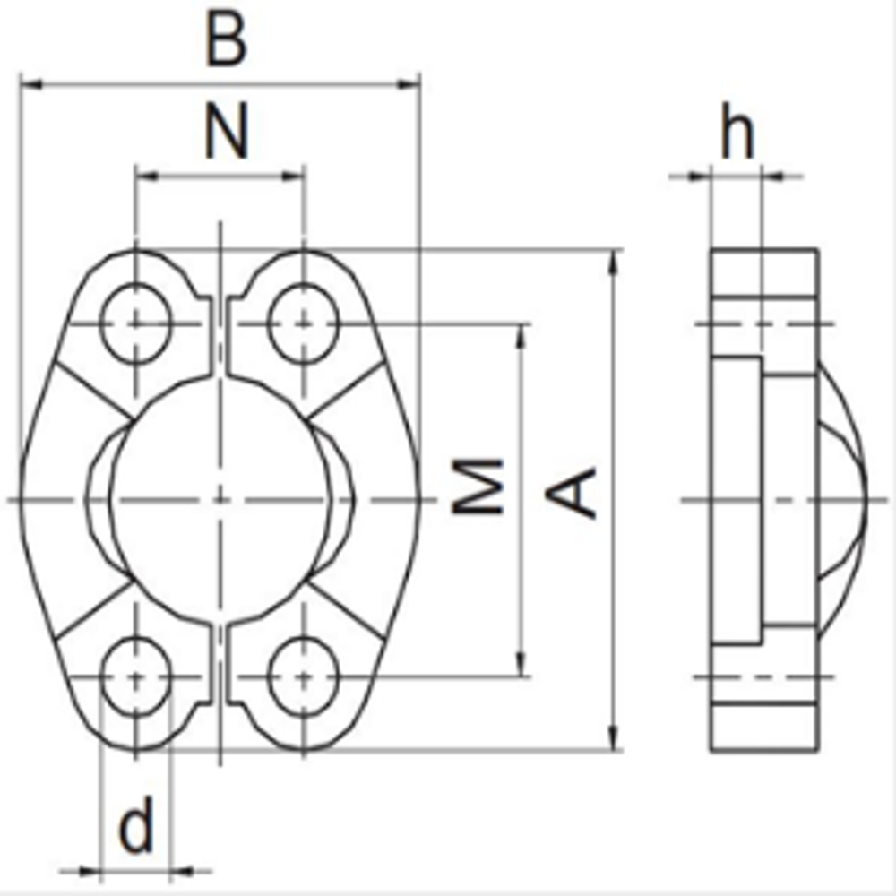 Комплект скоб AFS604B 1.1/4 (2 шт.)