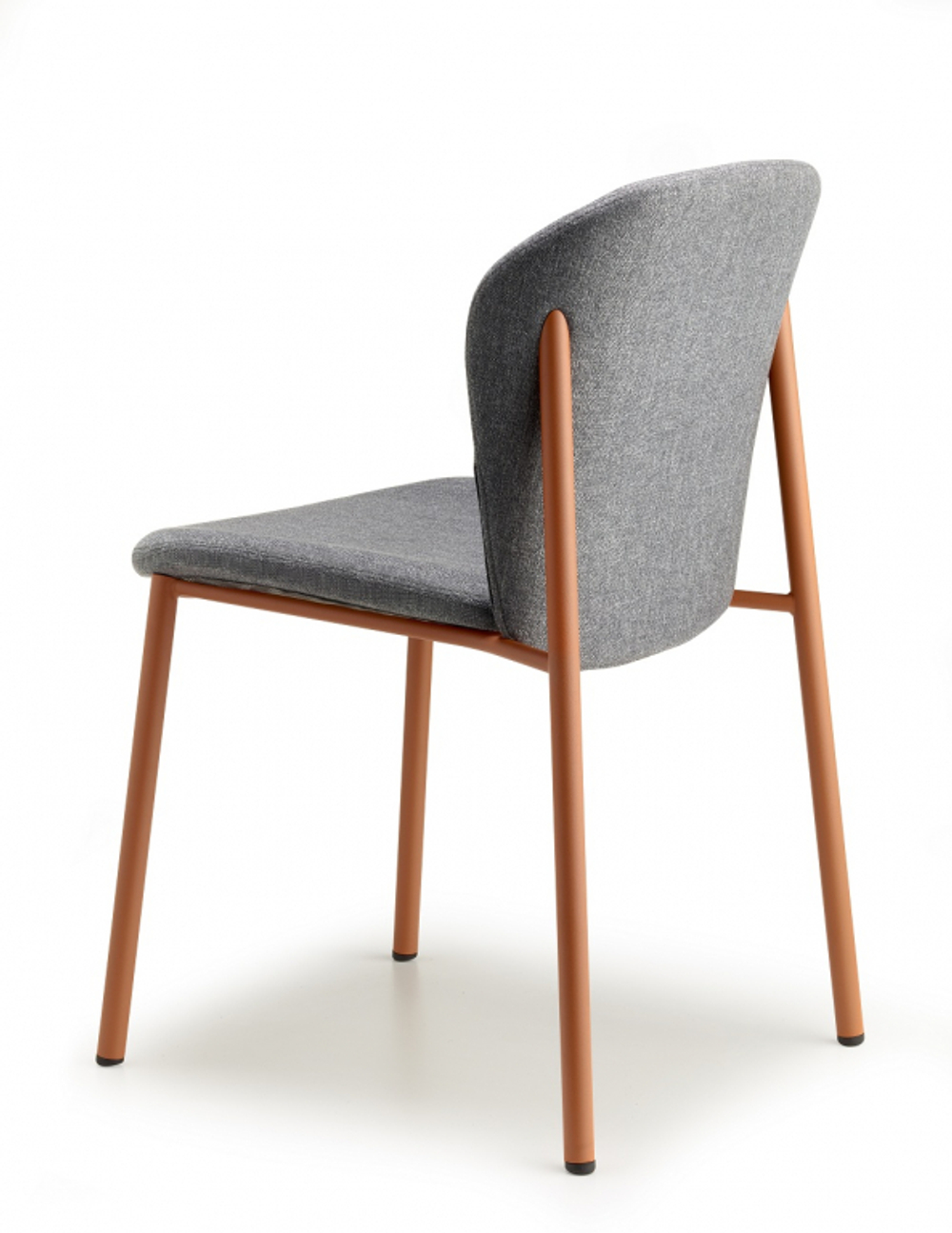 Стул с обивкой Scab Design Finn, терракотовый, серый