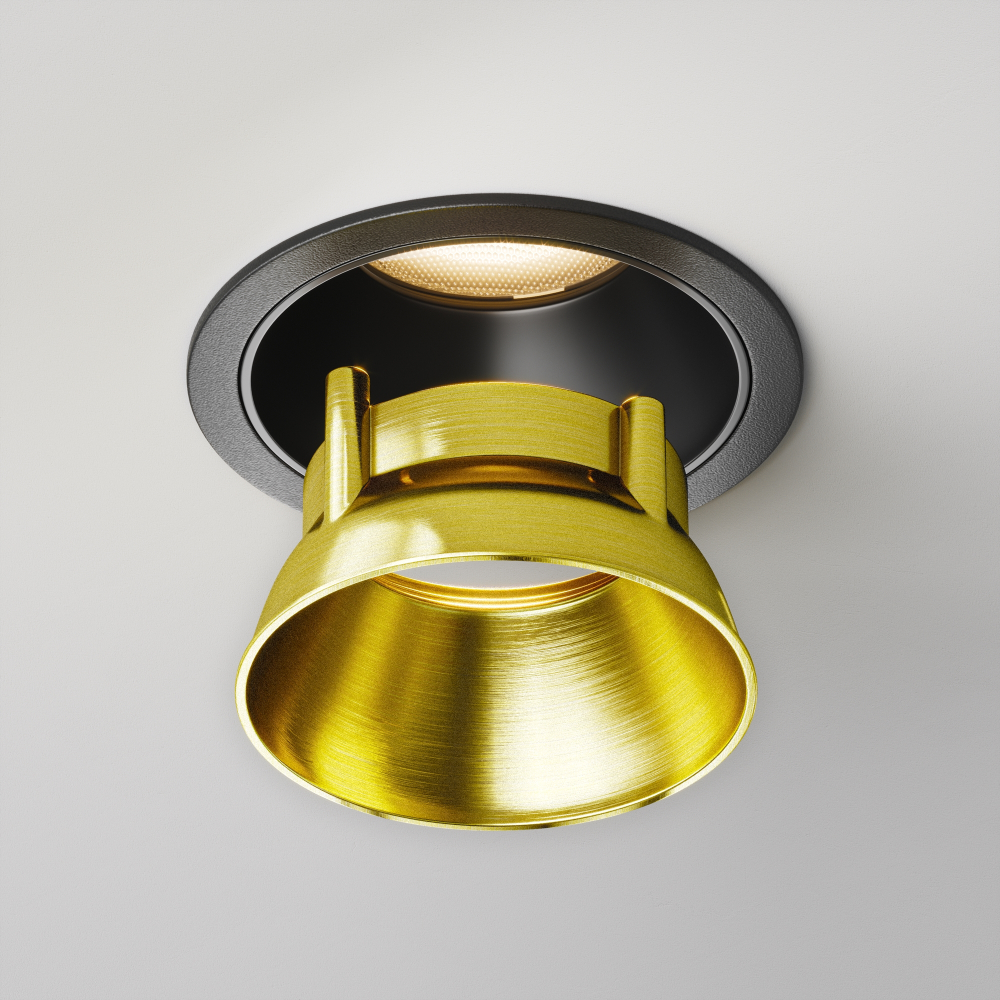 Декоративная рамка-отражатель для накладных светильников серии Alfa LED Maytoni Ring12-15W-RD-BS