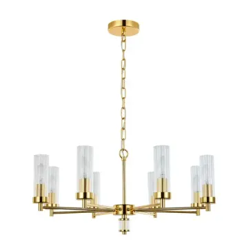 Подвесная люстра 8*E14 2673-8P золото Aesthetic Favourite