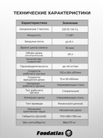 Тестомес спиральный HS-20A Foodatlas Eco 220В (графитовый)