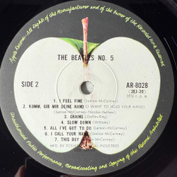 Виниловая пластинка The Beatles ‎– Beatles No. 5 LP