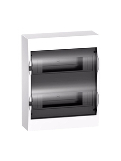 Бокс навесной ОП City9 Box 2 ряда 24мод. с прозр. дверцей SE EZ9E212S2SRU