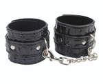 Черные наручники Surrender Wrist Restraints (Цвет: черный)