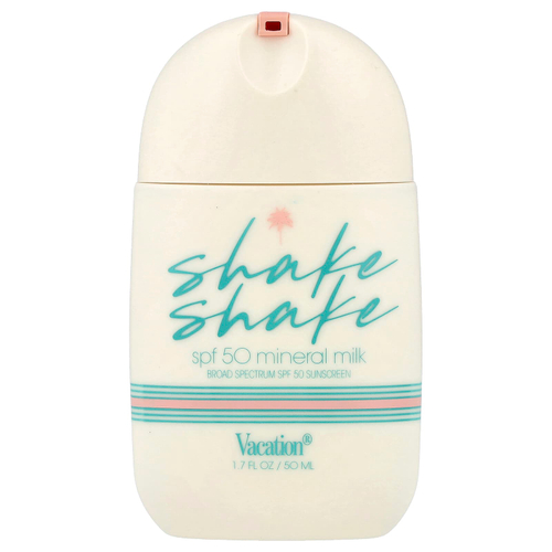 Vacation, Shake Shake, солнцезащитное средство для лица с минеральным молоком, SPF 50, 50 мл (1,7 жидк. унции)