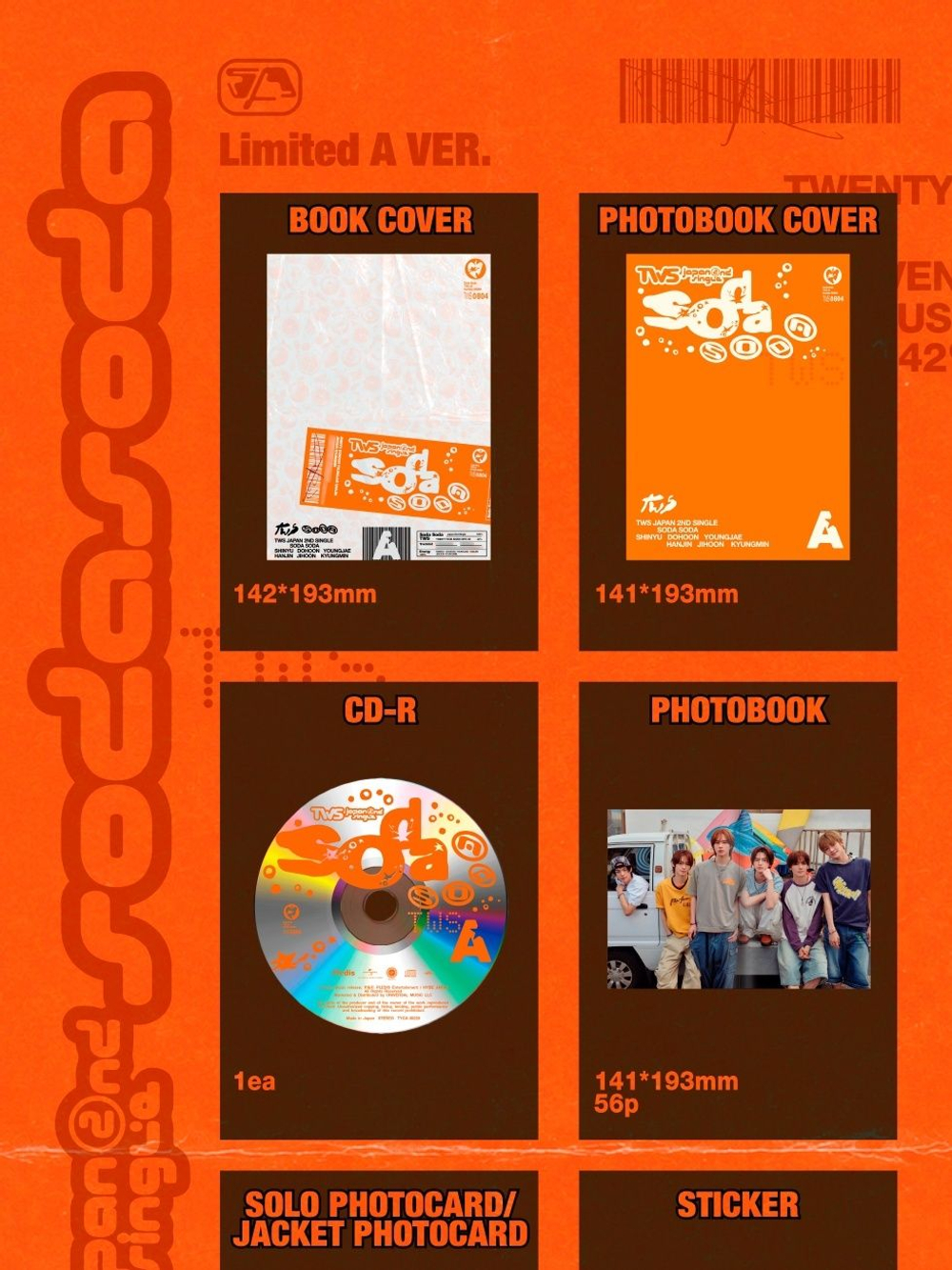Альбом TWS - SODA SODA JAPAN 2nd Single Album LIMITED A Version