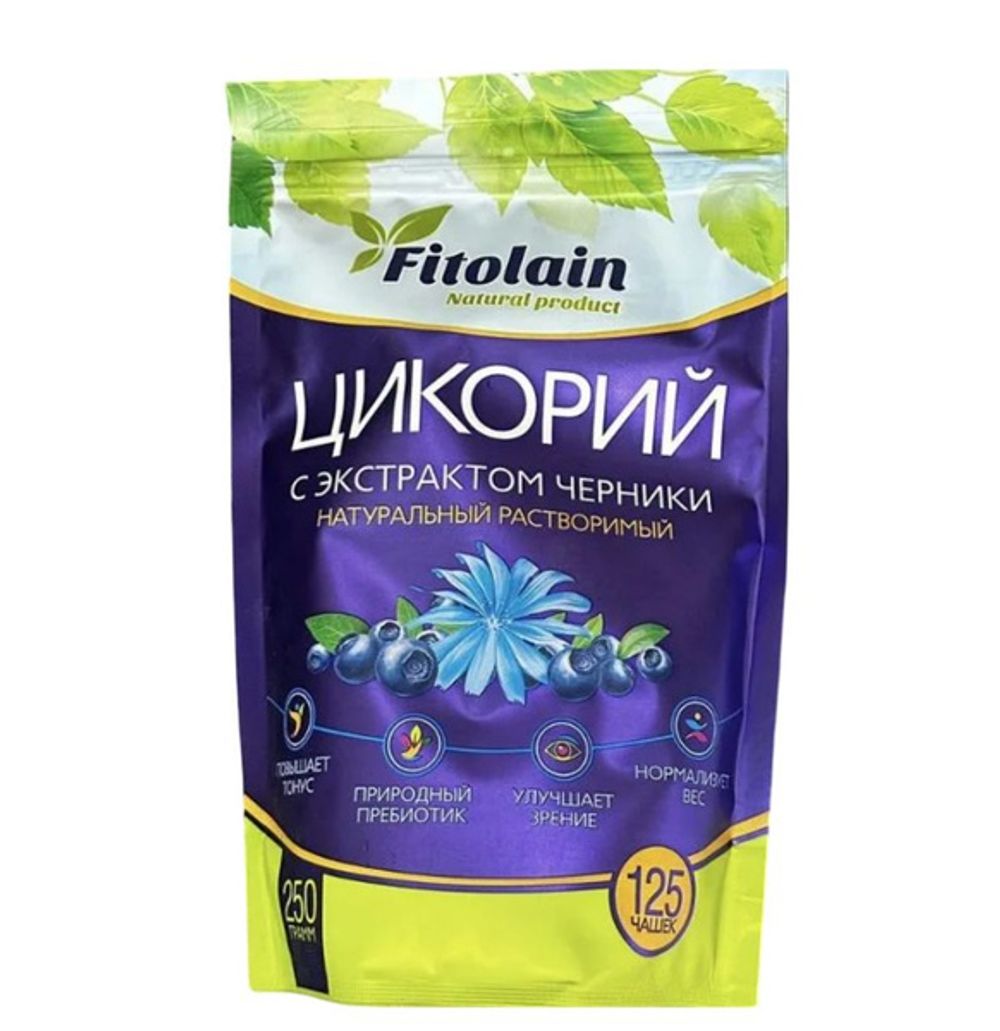 Цикорий порошок FITOLAIN с экстр. черники ZIP 250*12