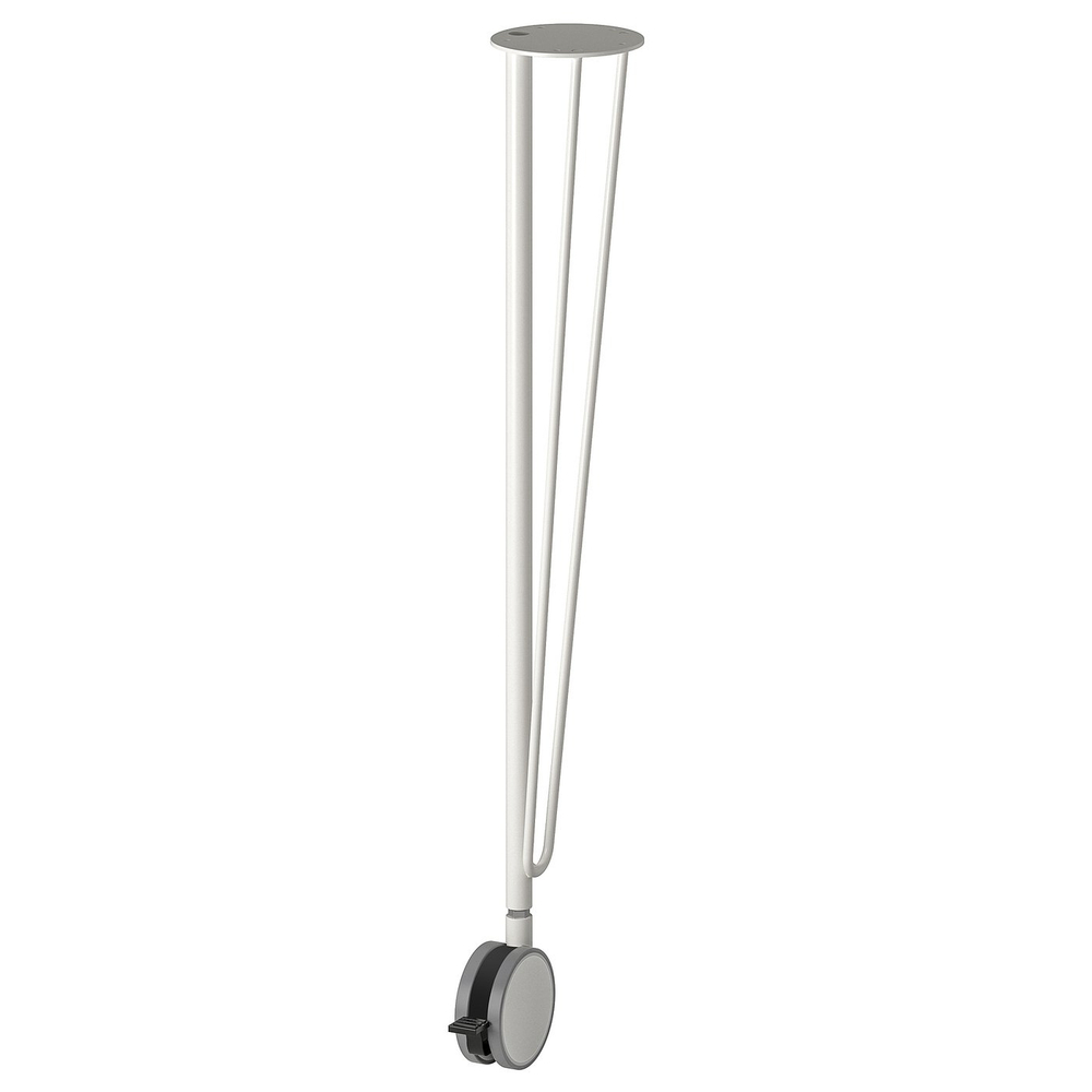 IKEA KRILLE  (ИКЕА КРИЛЛЕ)  -  Ножка с колесиком - белая 70 см