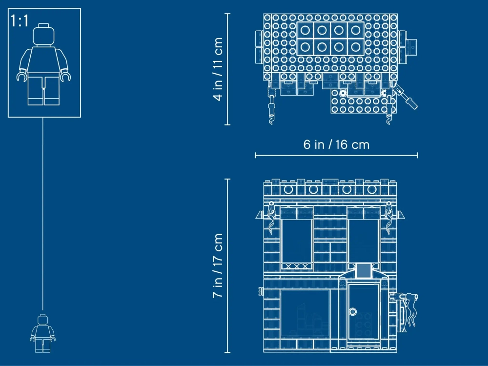 Конструктор LEGO 40305 Фирменный магазин LEGO в микромасштабе