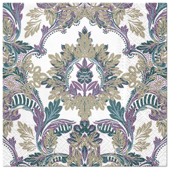 Салфетки 3-слойные для декупажа Sagen Vintage Design Lunch PAW Decor Collection Арабелла