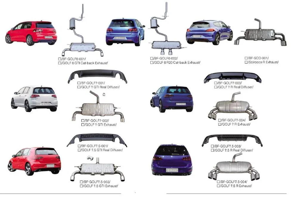 Выхлопная система для Volkswagen