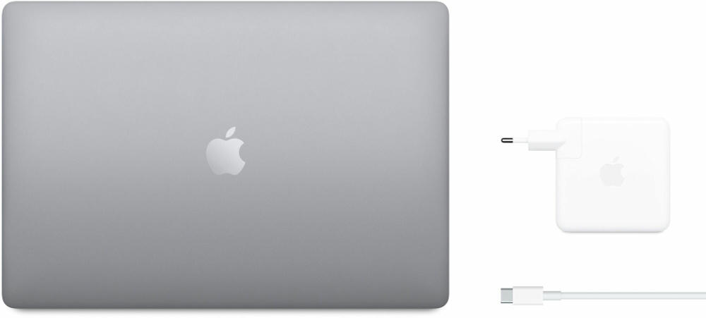 Ноутбук Apple MacBook Pro 16" A2141 (MVVK2RU/A) /Intel Core i9 9880H 2.3 ГГц/RAM 16GB/SSD 1024GB/Radeon Pro 5500M - 4 ГБ/3072*1920/Sonoma/Mac Os/Подсветка кл-ры: Да/серый. Состояние: B1