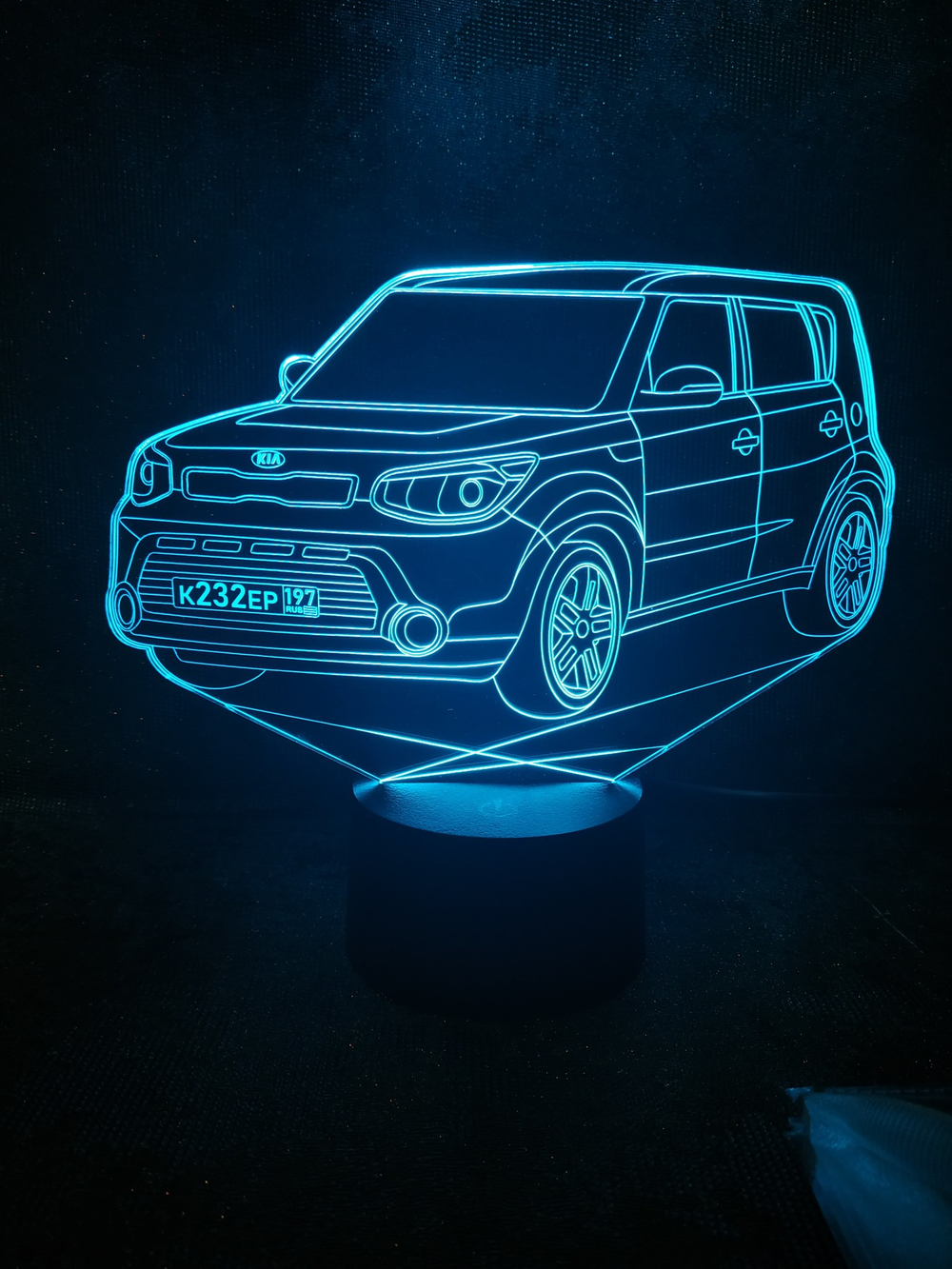 3Д- ночник "Автомобиль - Kia Soul – Киа Соул"
