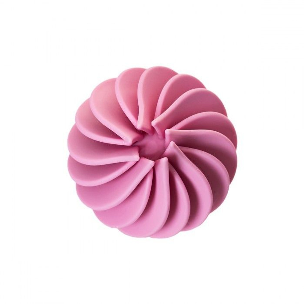 Вибратор-спиннер с розовыми лепестками Satisfyer Sweet Treat (Цвет: бежевый с розовым)