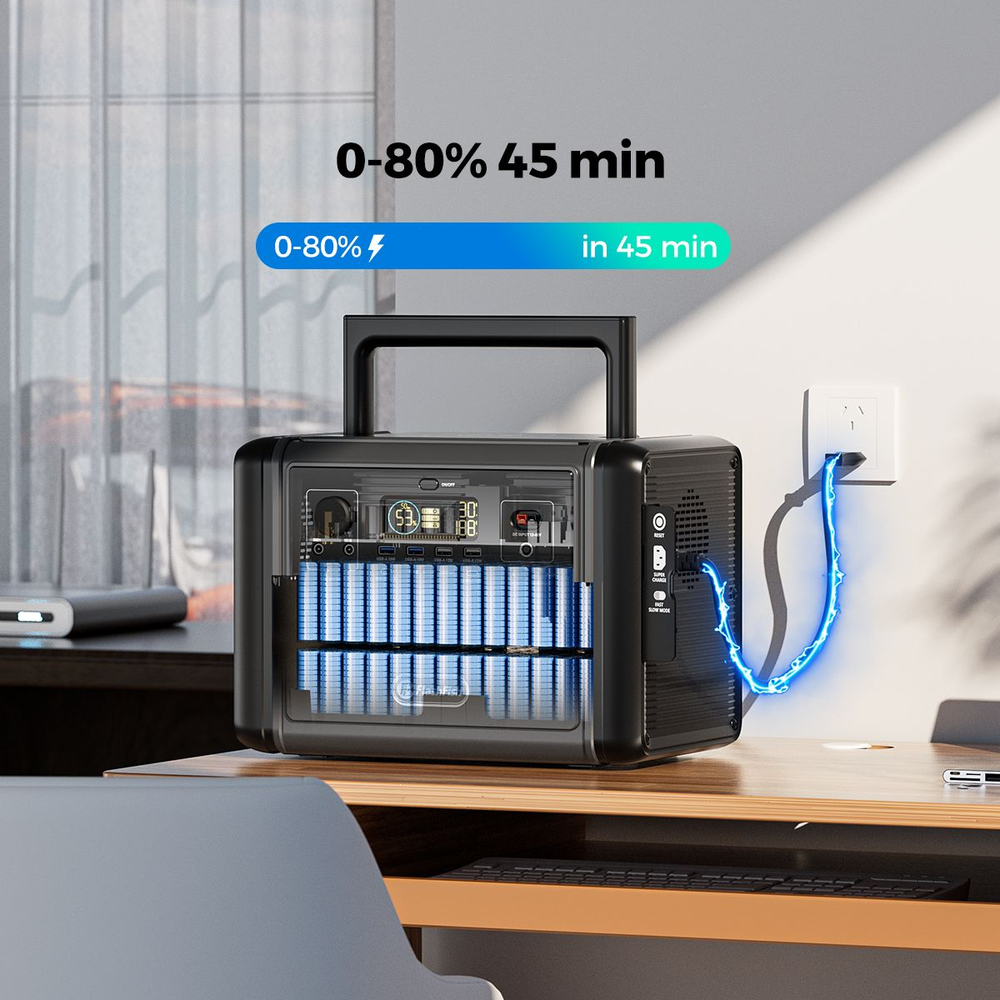 Электростанция портативная 1024WH 360000mAh 1200W Flashfish TELLUS-T1200s