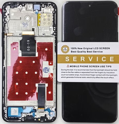 Дисплей Huawei Honor X8A/ 90 Lite на черной рамке с кнопками  YQ (ORG)