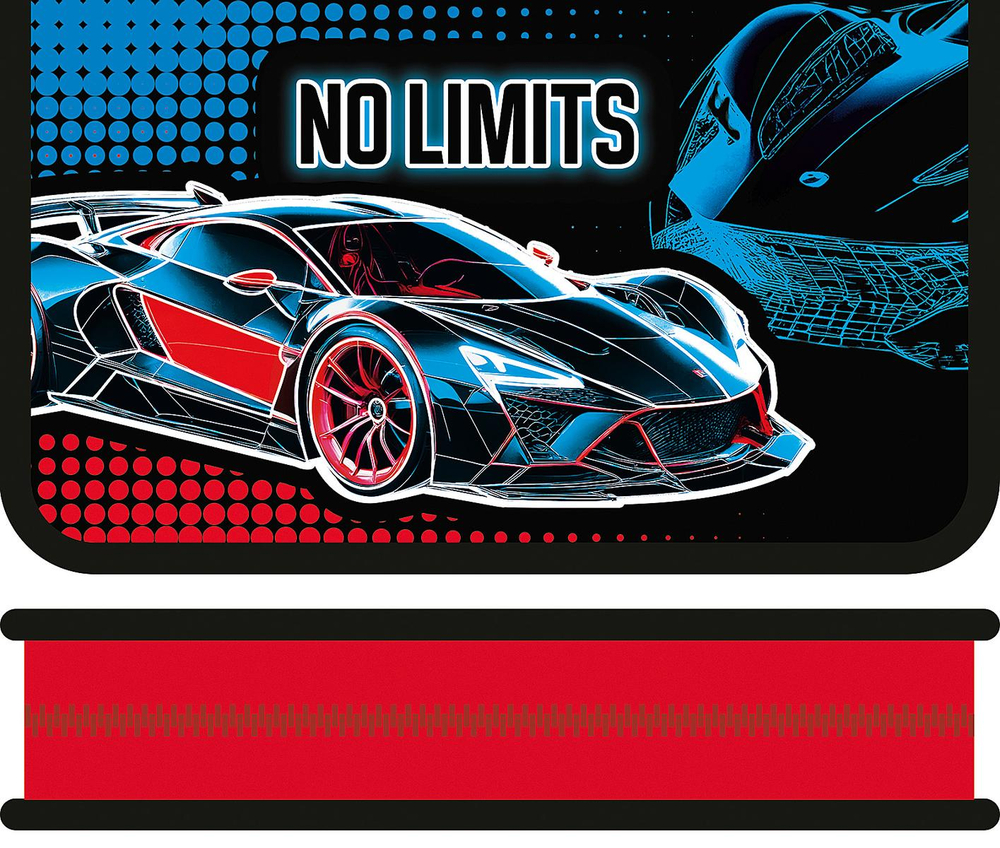 Пенал односекционный SOFT 190/115 "No limits" (Пчёлка)