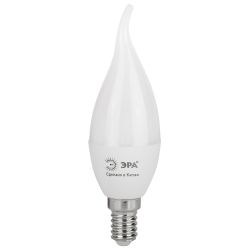 Лампа светодиодная ЭРА RED LINE LED BXS-8W-865-E14 R 8Вт свеча на ветру холодный дневной свет Е14 | Лампы cветодиодные Свеча (B/C)