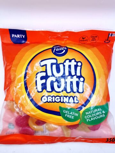 Конфеты жевательные Fazer Tutti Frutti Original ассорти 350 г (Из Финляндии)