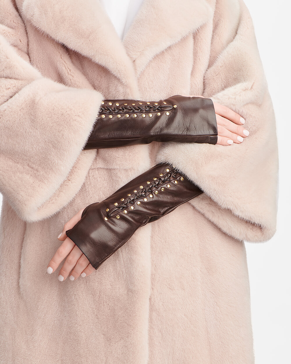 Рукава из натуральной кожи