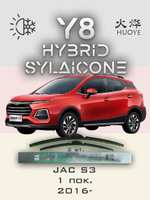 Щетки стеклоочистителя HUOYE Y8 600/400 мм на JAC S3 | Push button
