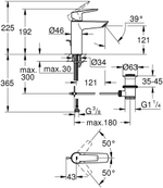 СМЕСИТЕЛЬ Д/РАКОВИНЫ GROHE START 23455002