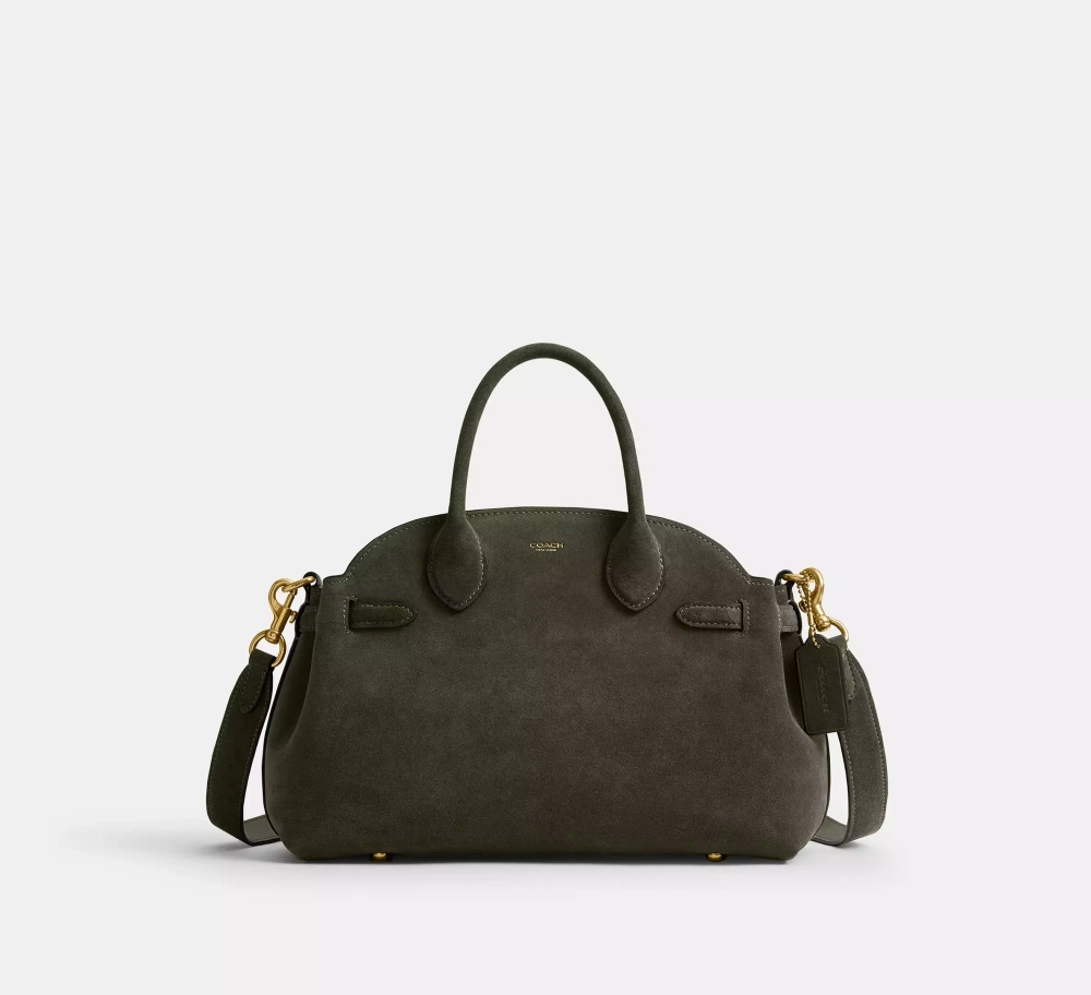 COACH СУМКА SOFT EMPIRE 28, ОЛИВКОВЫЙ