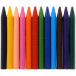 Мелки пластиковые Faber-Castell "Grip" 12цв., трехгранные, картон, европодвес