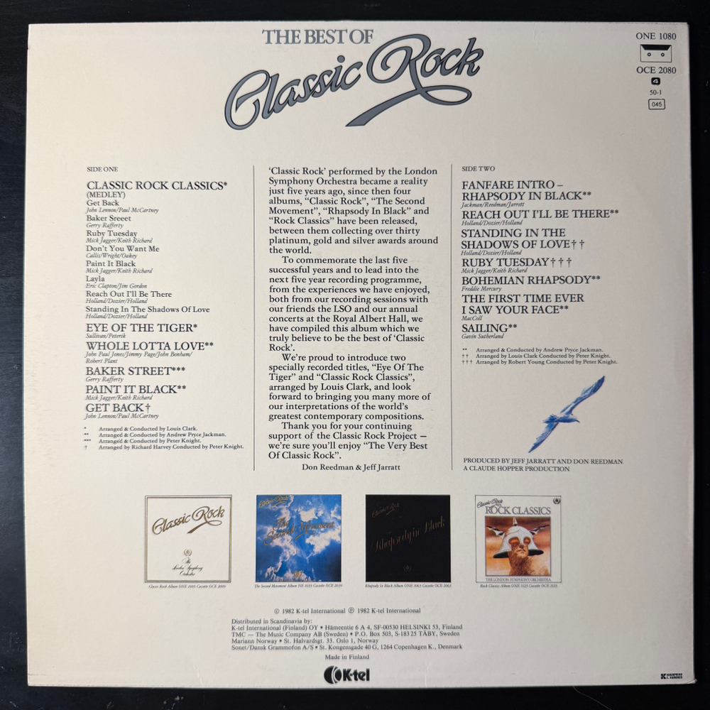 The Best Of Classic Rock - The London Symphony Orchestra (Финляндия 1988г.)