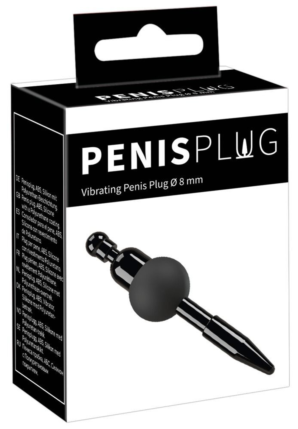 Черный уретральный вибростимулятор Vibrating Penis Plug (Цвет: черный)