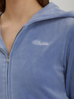 Женская Толстовка Velour Ear Zipup Crop