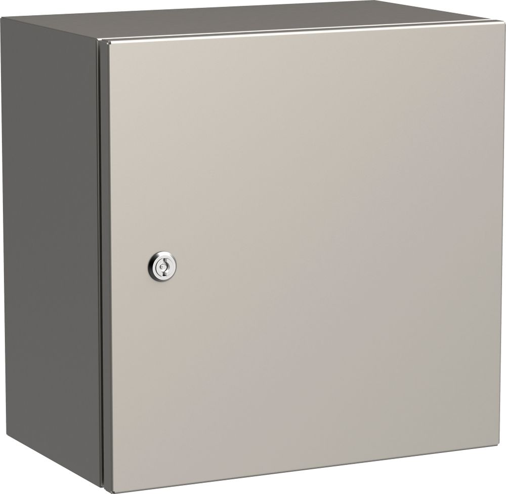Корпус металлический навесной ЩМП-400х400х250 (AISI 304) УХЛ1 IP66 TITAN IEK Корпус металлический навесной ЩМП-400х400х250 (AISI 304) УХЛ1 IP66 TITAN IEK