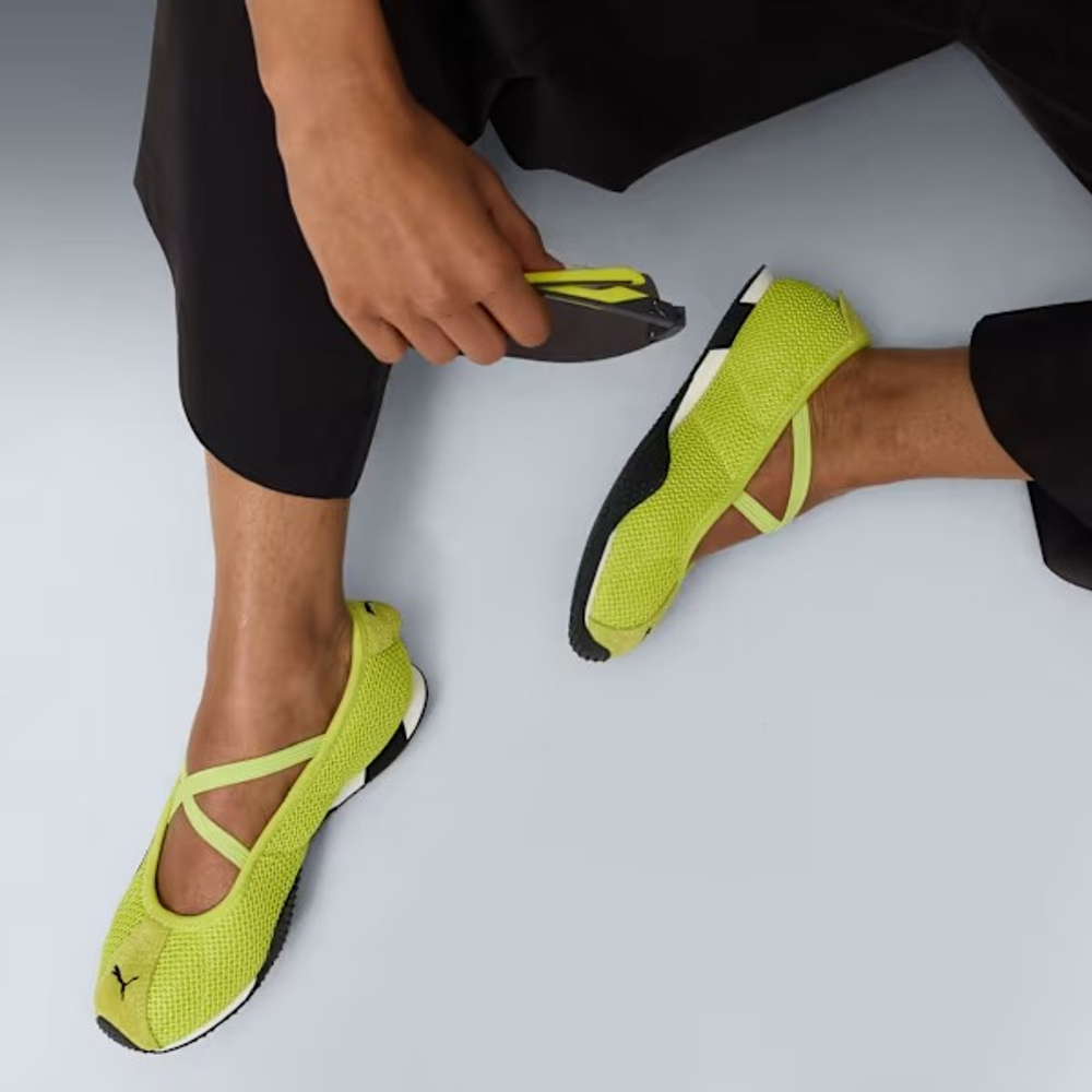 PUMA Женские кроссовки-балетки H-Street, лаймовый