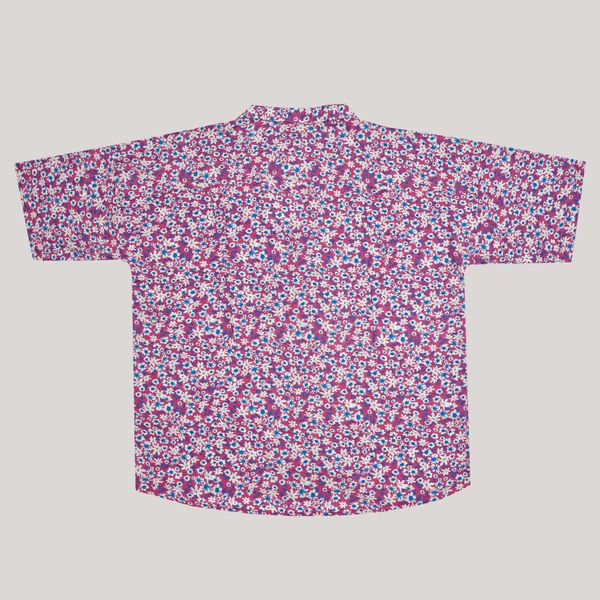 Рубашка Short Sleeve Floral Print #7 розовато-лиловая - фото 3