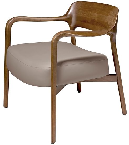 Кресло LC17088 /5082 из экокожи с каркасом из ясеня Испания