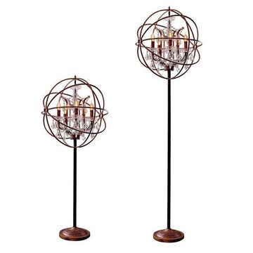 Торшер 6*Е14 LOFT1897FT коричневый Foucaults Orb Crystal  LOFT IT