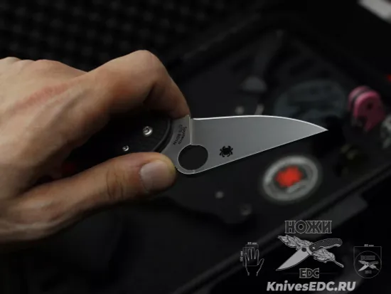 Нож складной Spyderco Para 3 C223PBK c клинком из стали CTS-BD1N, рукоять FRN
