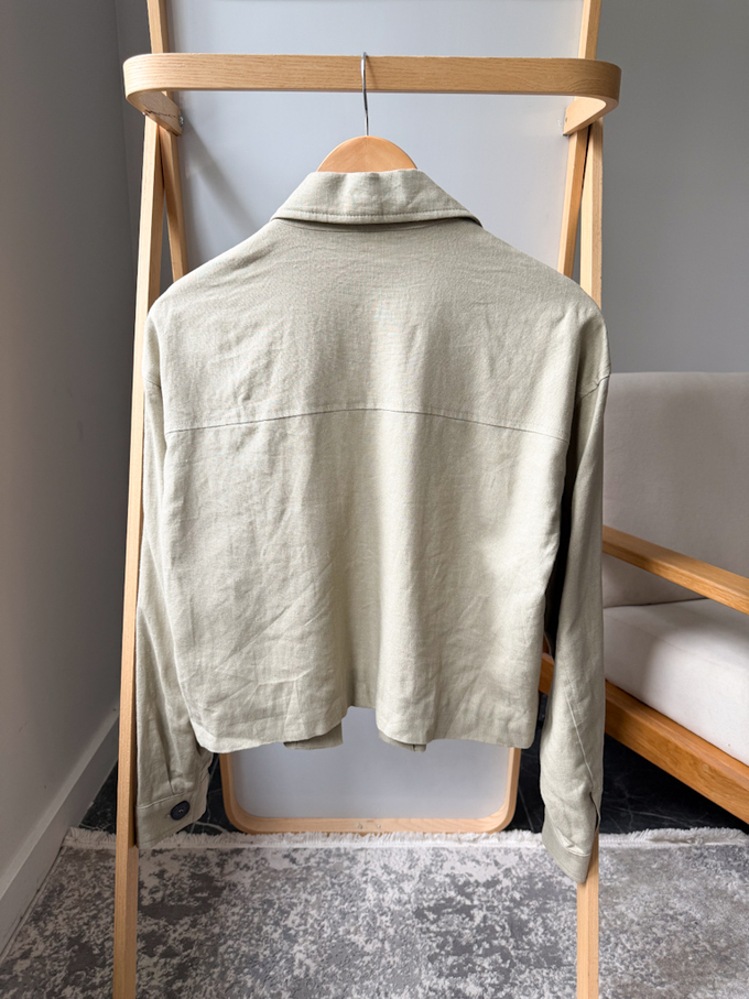 Новый жакет из льна с вискозой Zara, S
